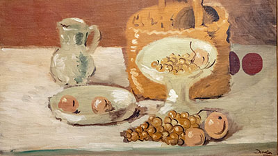 André Derain - Nature morte au panier ( vers 1927 ) Huile sur toile 